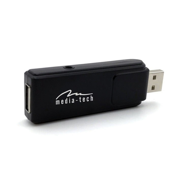 To trådløse mikrofoner med USB-modtager til højttaler med karaoke-funktion, Mediatech MT395