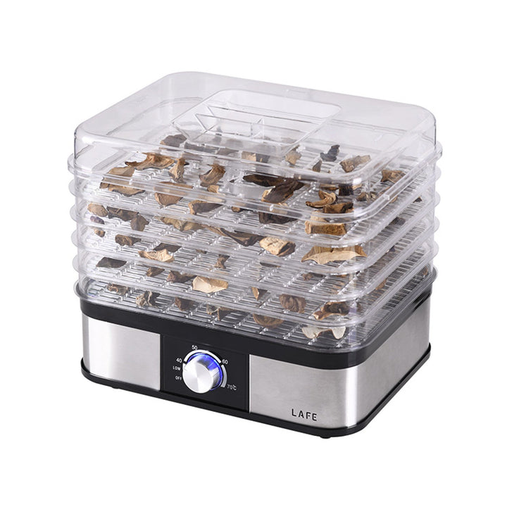 Lafe tørretumbler til svampe, frugt og grøntsager, 250 W, 5 sigter, temperaturregulering, NutriDry