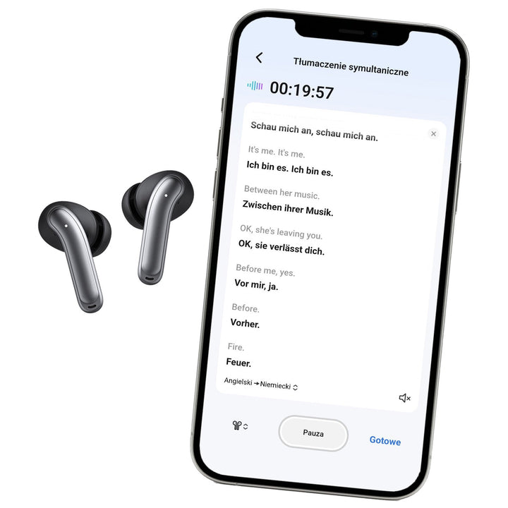 Audiocore trådløse hovedtelefoner, hybrid ANC, ENC, 6 mikrofoner, opladningsetui, Tuya, AC591 PRO