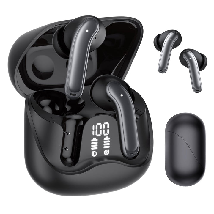 Audiocore trådløse hovedtelefoner, hybrid ANC, ENC, 6 mikrofoner, opladningsetui, Tuya, AC591 PRO