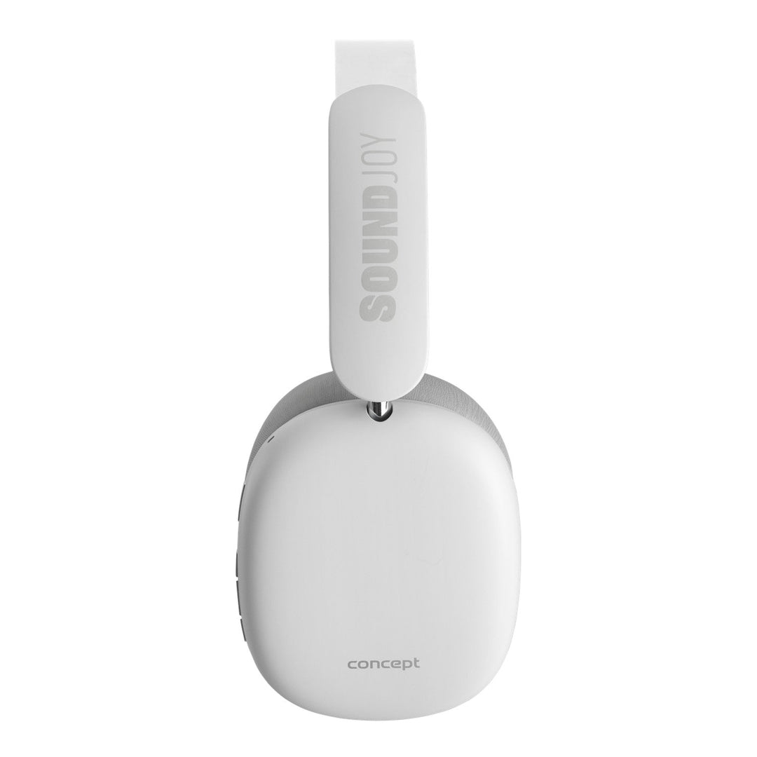 Concept SoundJoy trådløse øretelefoner, op til 70 timers afspilningstid, Bluetooth 5.4, hurtig opladning, aktiv støjreduktion op til 33 dB, hvid, HS4061