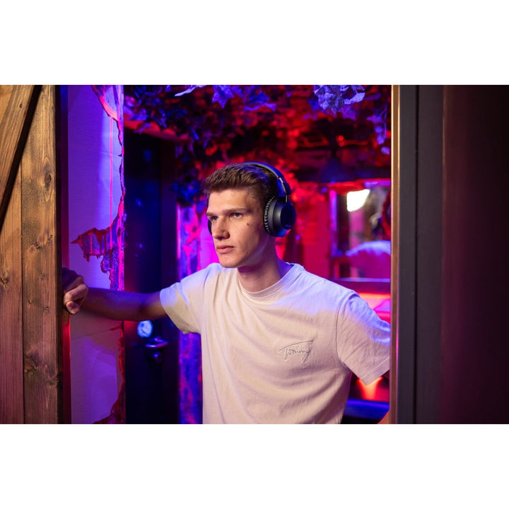 Concept SoundJoy trådløse øretelefoner, op til 45 timers afspilningstid, Bluetooth 6.0, hurtig opladning, aktiv støjreduktion op til 18 dB, sort, HS4080