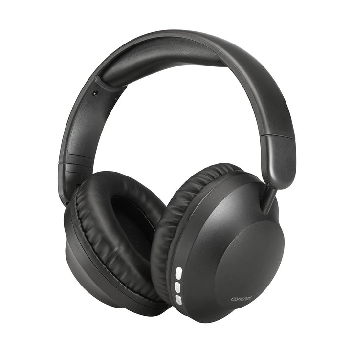 Concept SoundJoy trådløse øretelefoner, op til 45 timers afspilningstid, Bluetooth 6.0, hurtig opladning, aktiv støjreduktion op til 18 dB, sort, HS4080