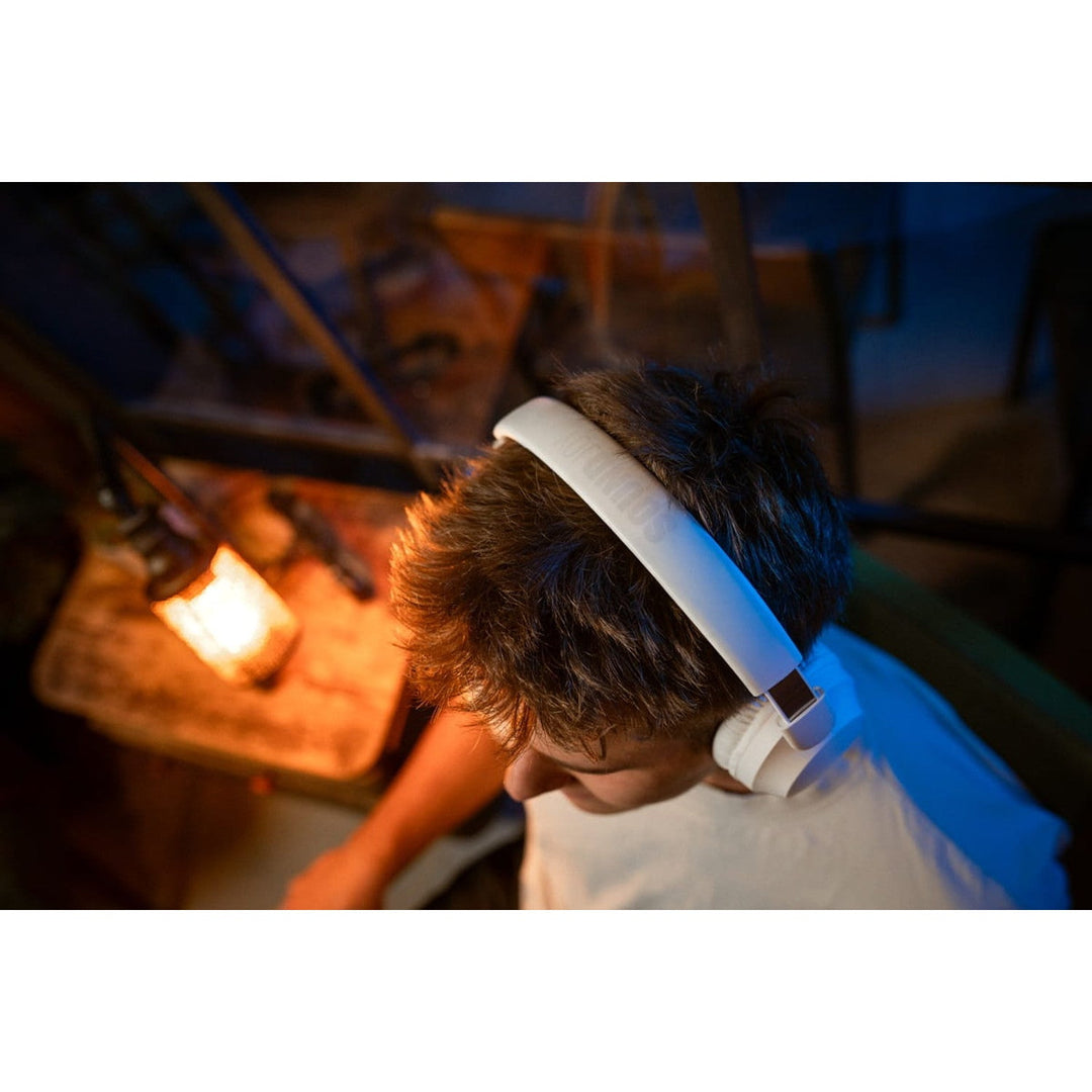 Concept SoundJoy trådløse øretelefoner, op til 45 timers afspilningstid, Bluetooth 6.0, hurtig opladning, aktiv støjreduktion op til 18 dB, hvid, HS4081