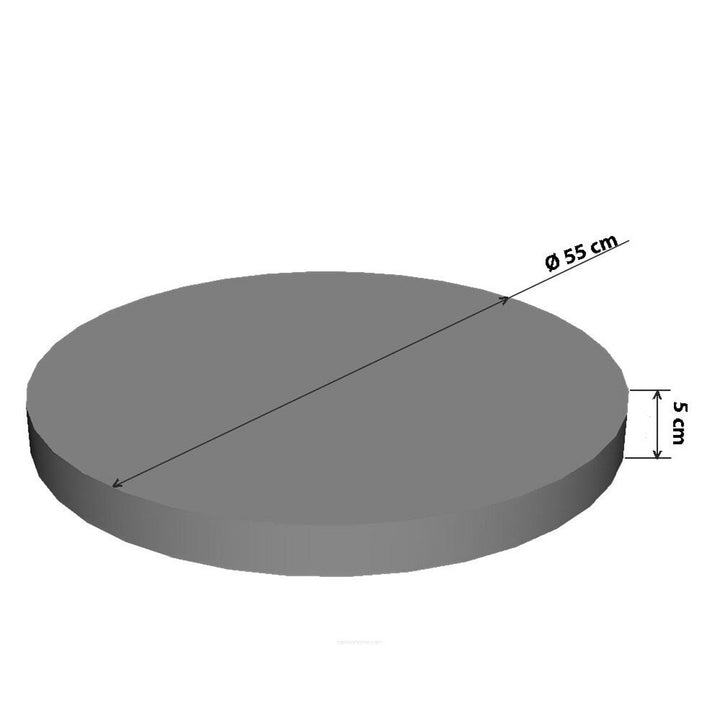 Bertoni kattebed / madras, af elastisk skum, diameter 55 cm, mønster Meow, Ring