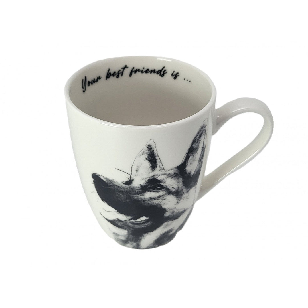 Porcelænskrus Queen Isabel, schæferhund, 350 ml, Q1-05232