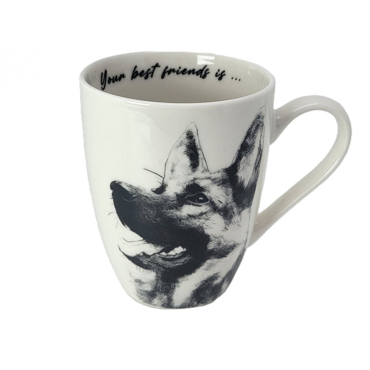 Porcelænskrus Queen Isabel, schæferhund, 350 ml, Q1-05232