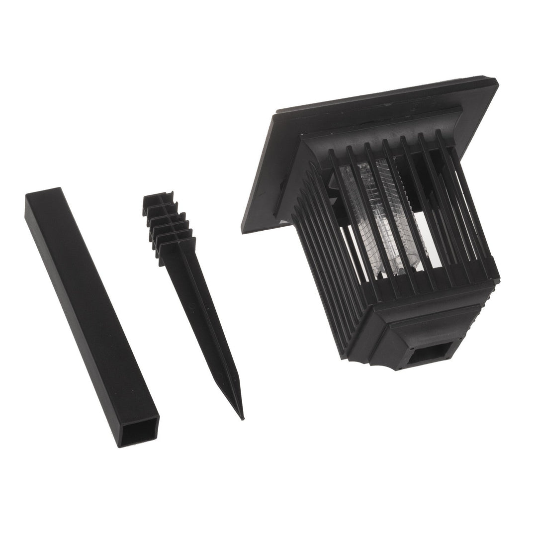 Maclean LED-insektlampe, IP44, LED/UV, batteri 2*AA Ni-MH 200 mAh, solcelle 2V DC MCE448, 2 stk.