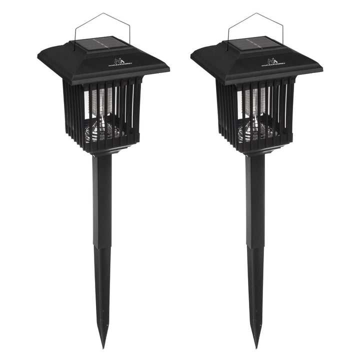 Maclean LED-insektlampe, IP44, LED/UV, batteri 2*AA Ni-MH 200 mAh, solcelle 2V DC MCE448, 2 stk.