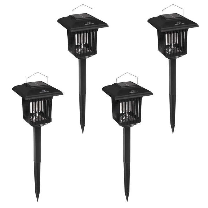 Maclean LED-insektlampe, IP44, LED/UV, batteri 2*AA Ni-MH 200 mAh, solcelle 2V DC MCE448, 4 stk.