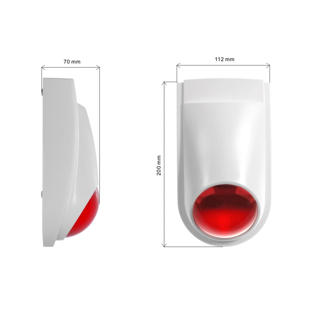Alarmhorn-attrap med LED, AL2030 + 3 stk. AA-batterier fra Varta Industrial
