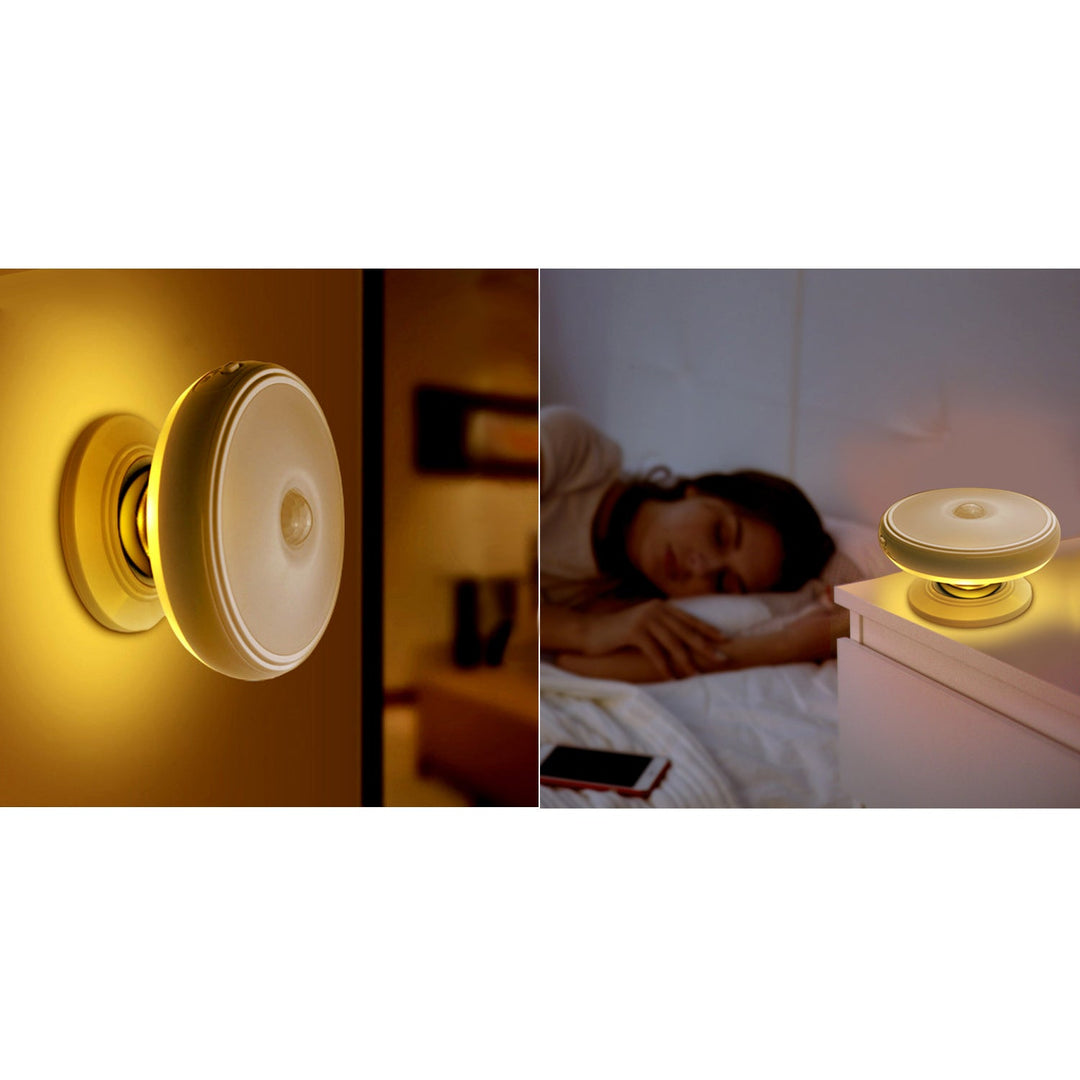 LED-lampe med bevægelsessensor Maclean, magnet, baggrundsbelysning, lysfunktioner: kontinuerlig, PIR-sensor, 3xAAA, MCE223 + 3 x Varta Industrial-batterier