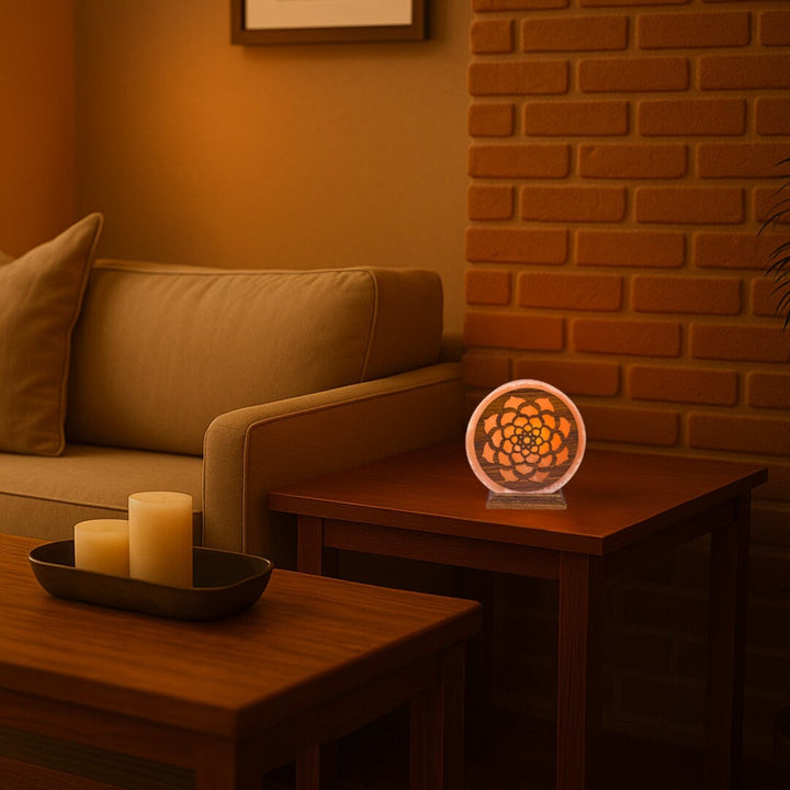 Rabalux saltlampe, E14-fatning, orange, IP20, Mandali