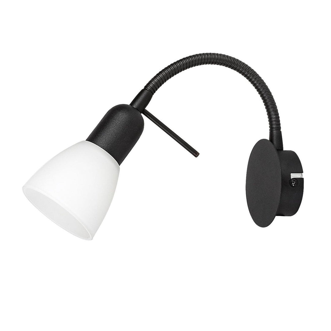 Rabalux væglampe, spotlampe, E14-pære, IP20, sort, Soma
