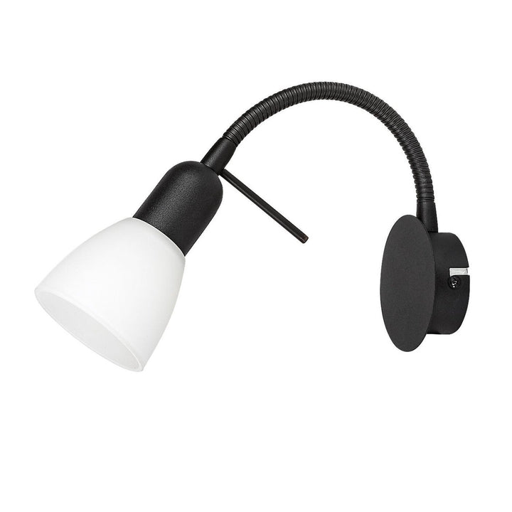 Rabalux væglampe, spotlampe, E14-pære, IP20, sort, Soma