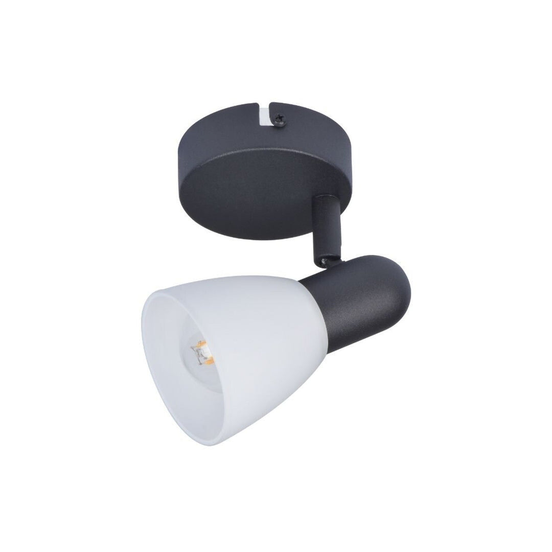 Rabalux loftslampe, spotlampe, E14-pære, IP20, sort, Soma