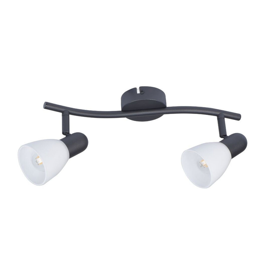 Rabalux loftslampe, spotlampe, 2x E14-pære, IP20, sort, Soma