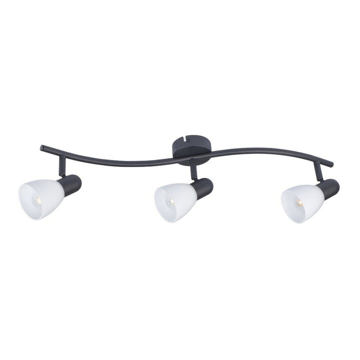 Rabalux loftslampe, spotlampe, 3x E14-pære, IP20, sort, Soma