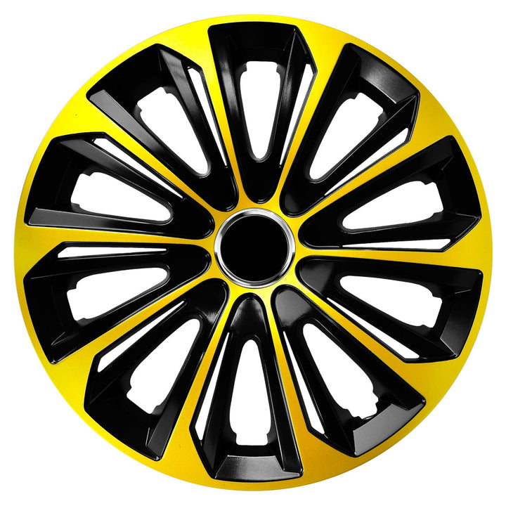 Universal hjulkapsler 15'' NRM Extra Strong guld-sort 1 stk.