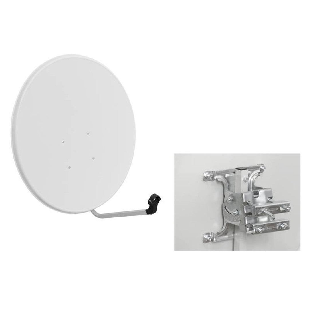 LTC-parabolantenne, 90 cm, lysegrå, stor modstandsdygtighed over for mekaniske påvirkninger, LXSAT952