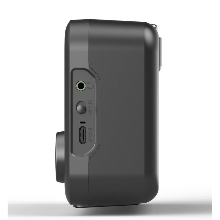 Bærbar Blaupunkt-radioudspiller, digitalt DAB+-radio og FM-tuner, Bluetooth, hovedtelefonudgang, 2,4 tommer farveskærm, ur- og alarmfunktion, batteridrevet og oplades via USB-C, DR8BK