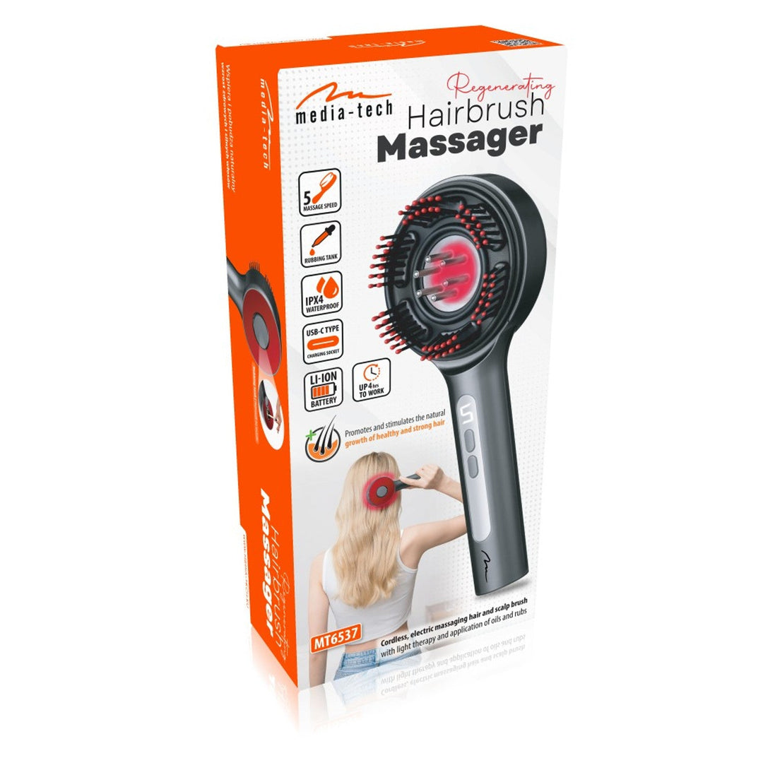 Massagebørste til hår og hovedbund REGENERATING HAIRBRUSH MASSAGER MT6537