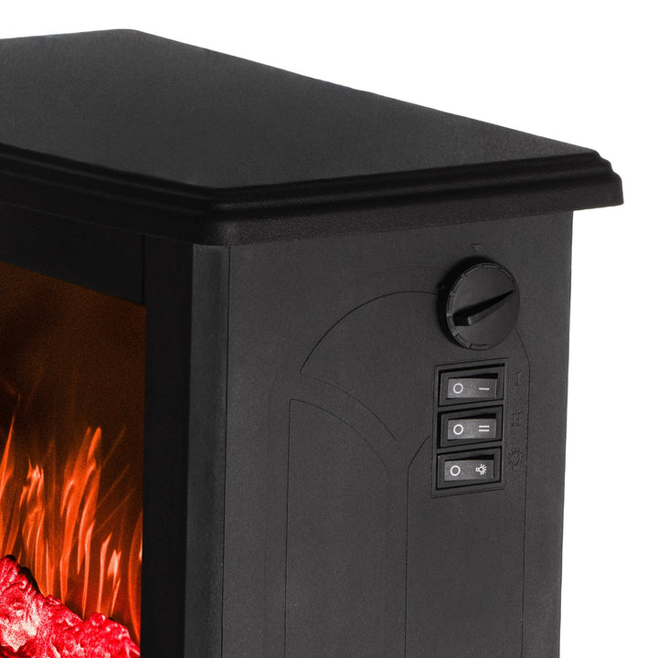 Adler elektrisk pejs, 2 varmeindstillinger, maks. effekt 1800 W, termostat, 3D-flammeeffekt, AD 7754