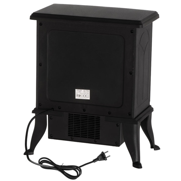 Adler elektrisk pejs, 2 varmeindstillinger, maks. effekt 1800 W, termostat, 3D-flammeeffekt, AD 7754