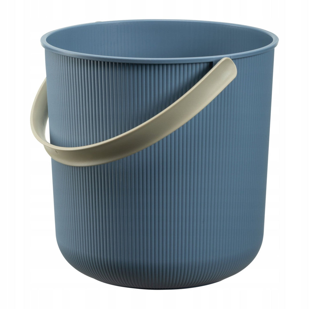 Spand med håndtag Akita Plast Team, farve blå, kapacitet 10 l, diameter 24 cm, genanvendt materiale, 60810805