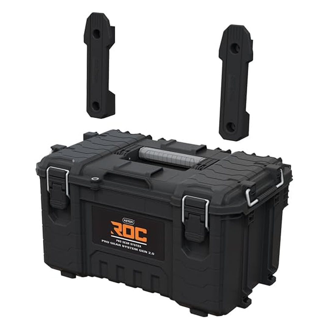 Keter ROC Pro Gear 2.0 værktøjskasse, bæreevne 54 kg, med Pro Mount-greb, medfølgende opbevaringssystem, kan hænges op på væggen, 256984