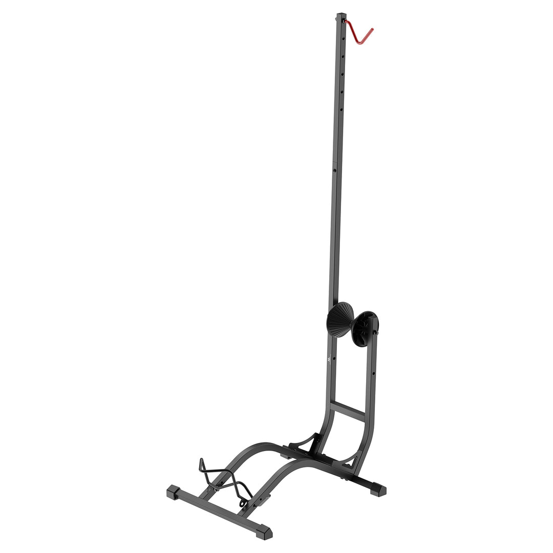 Maclean gulvcykelstativ, fritstående, vandret/lodret, til opbevaring, stål, maks. belastning 35 kg, MC-170