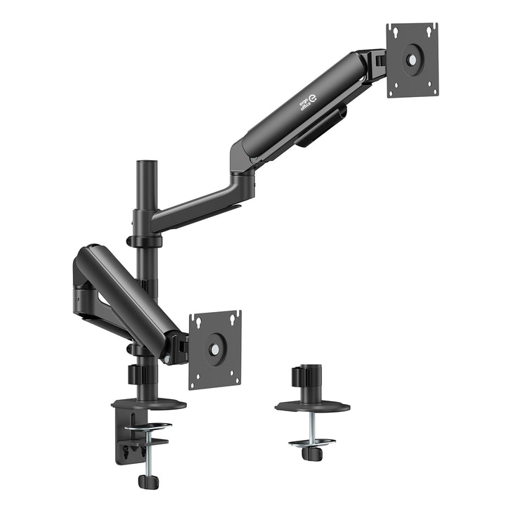 Ergo Office-holder/ophæng til 2 skærme, gasfjeder, 17"-32", 1-10 kg, mat sort, ER-692 B