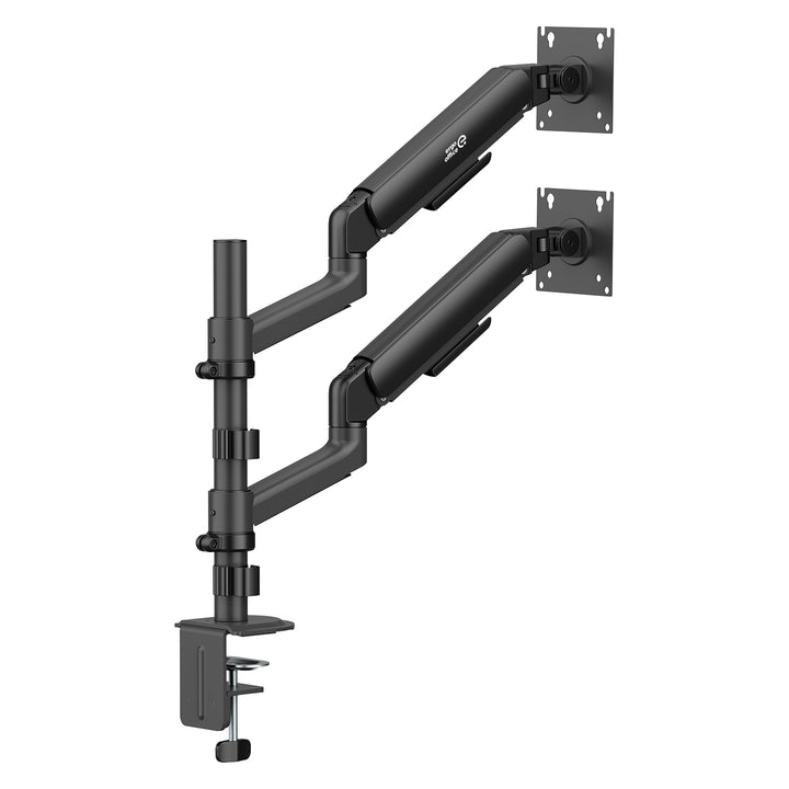 Ergo Office-holder/ophæng til 2 skærme, gasfjeder, 17"-32", 1-10 kg, mat sort, ER-692 B