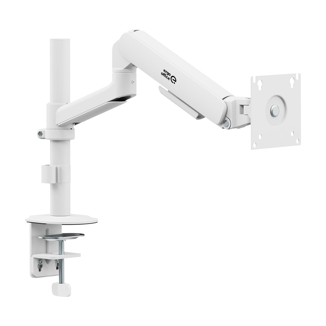 Ergo Office-skærmholder/ophæng, gasfjeder, 17"-32", 1-10 kg, mat hvid, maks. VESA 100x100, ER-691 W