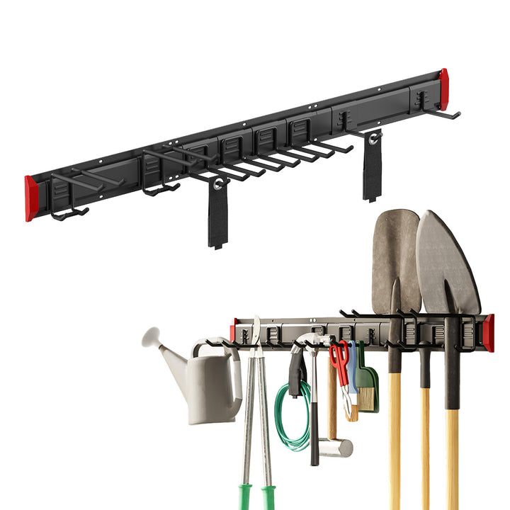 Maclean vægmonteret værktøjsorganizer, stål, maks. belastning 228 kg, bredde 1222 mm, MC-179