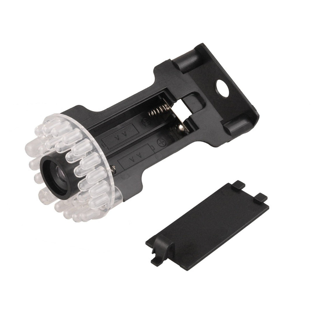 IR9000 B IR LED-kameraattrap, sort + 2x AAA-batteri fra Varta Industrial