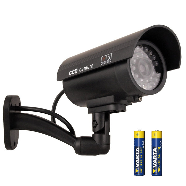 IR9000 B IR LED-kameraattrap, sort + 2x AAA-batteri fra Varta Industrial