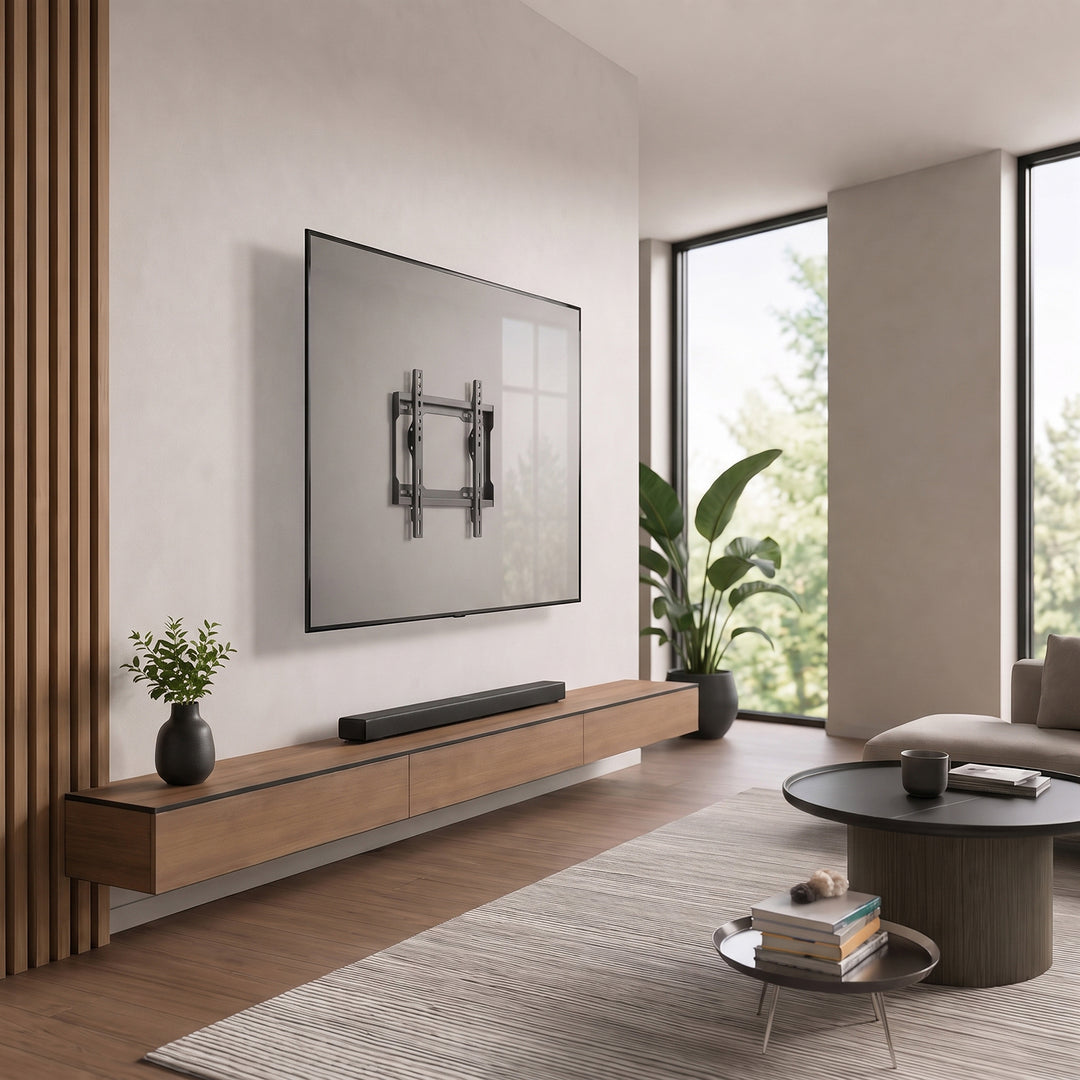 Maclean TV-beslag/ophæng, maks. VESA 200x200, 13-43", op til 45 kg, sort, hældningsjustering 0°~-8°, MC-186