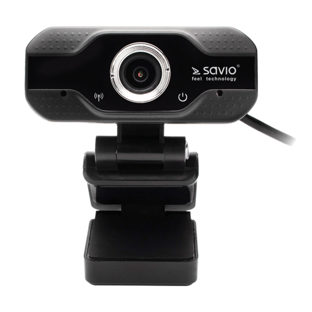 Savio webcam, Full HD-opløsning 1920x1080, mikrofon, USB, SAVCAK-01