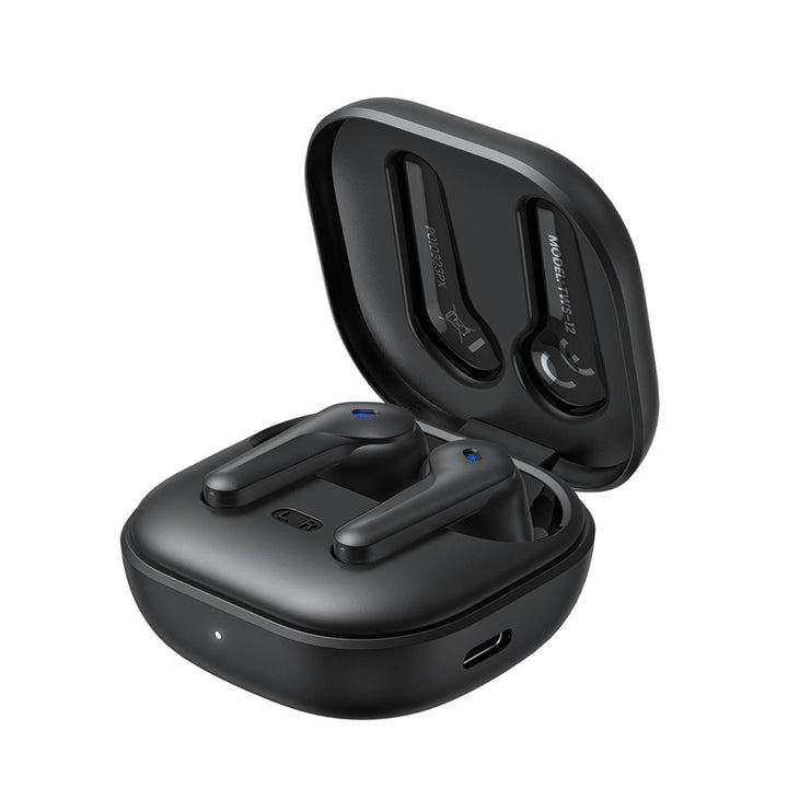 Savio trådløse hovedtelefoner, Bluetooth 5.3, ANC, USB-C, sort