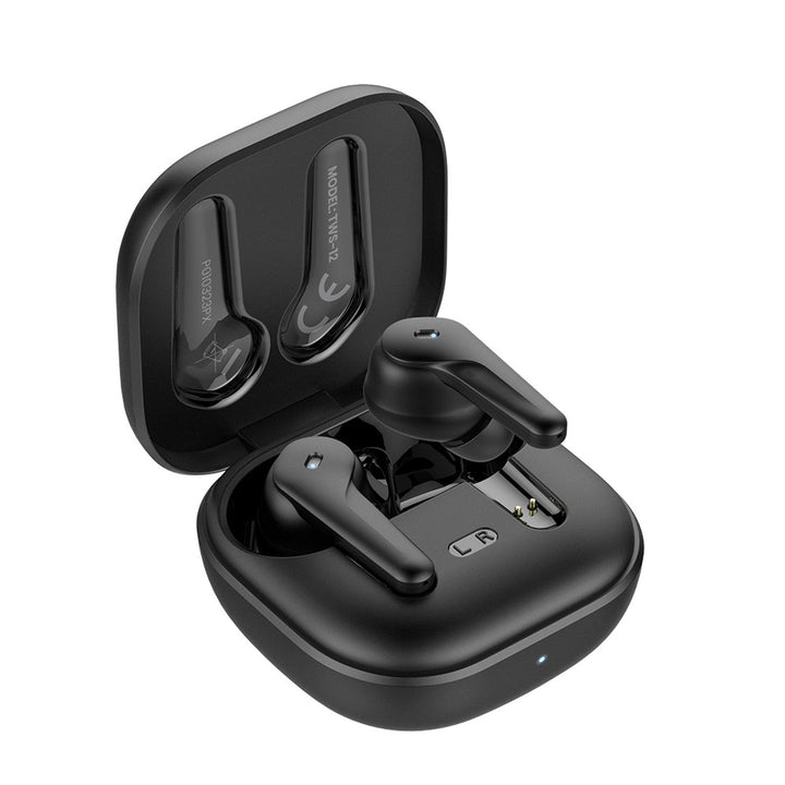 Savio trådløse hovedtelefoner, Bluetooth 5.3, ANC, USB-C, sort