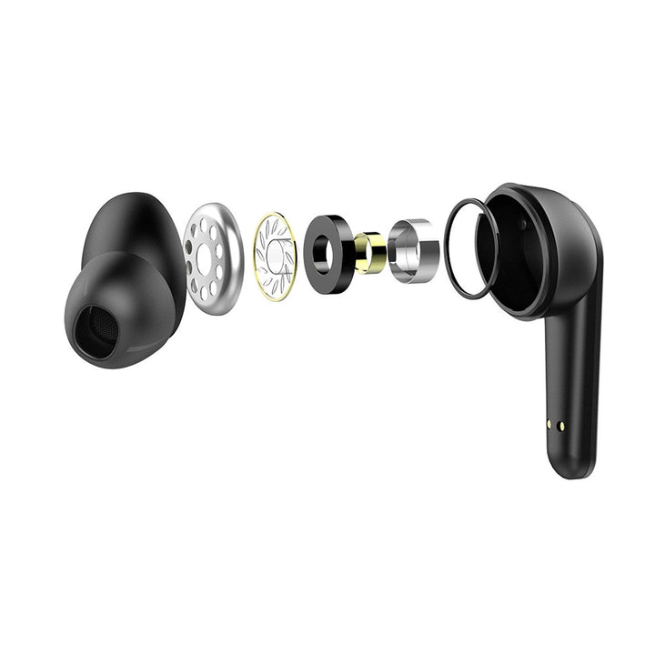 Savio trådløse hovedtelefoner, Bluetooth 5.3, ANC, USB-C, sort