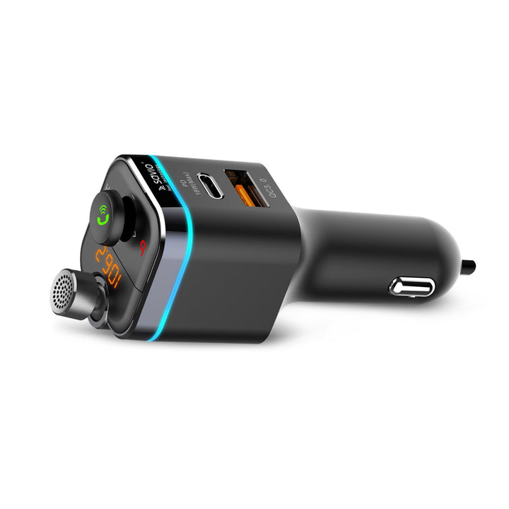 Savio MP3-bilsender, Bluetooth 5.0, opladningsfunktion, sort, SAVFMTRANSTR-12