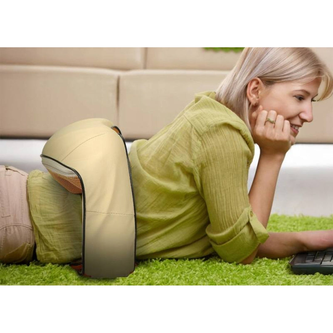 LTC Shiatsu 6D skuldermassager, 3 hastigheder, 5V, 24W, opvarmningsfunktion, LED-belysning, skridsikre stropper