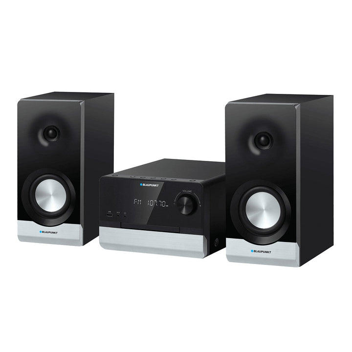 Blaupunkt mikrotårn, CD, USB, FM-radio, Bluetooth, fjernbetjening, ur med alarmfunktion, MS40.2BT