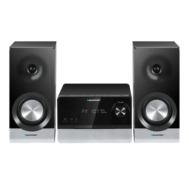 Blaupunkt mikrotårn, CD, USB, FM-radio, Bluetooth, fjernbetjening, ur med alarmfunktion, MS40.2BT