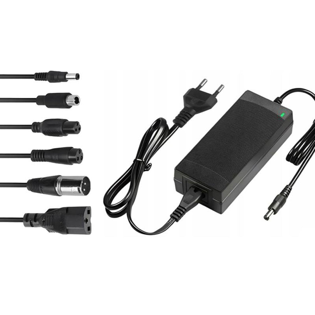 Universal netoplader til scootere og elektriske køretøjer Lextool, 54,6 V 2 A, 6 DC-stik, LXG95