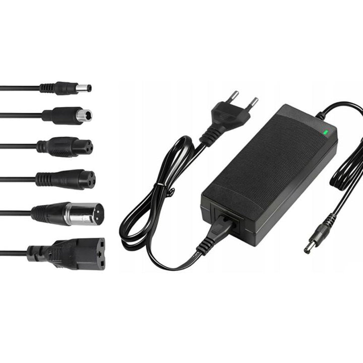 Universal netoplader til scootere og elektriske køretøjer Lextool, 54,6 V 2 A, 6 DC-stik, LXG95