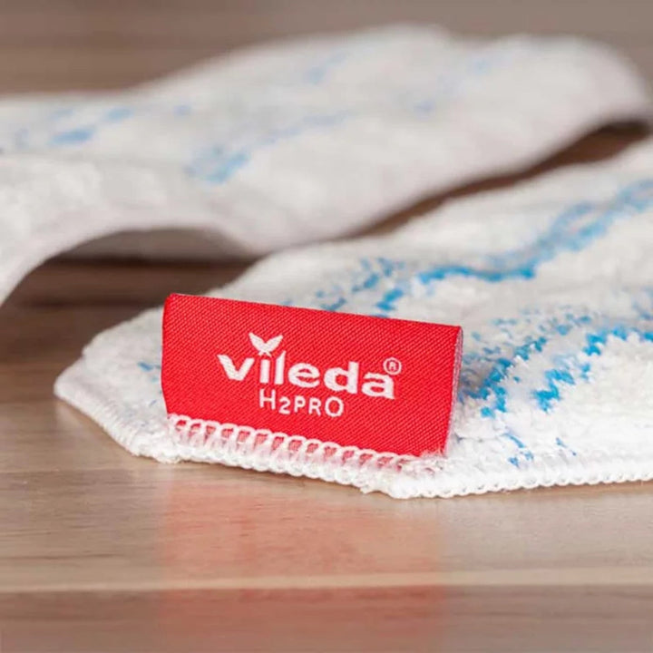 Indlæg til flad moppe Vileda H2prO, af mikrofiber, kan vaskes i vaskemaskine, 175786
