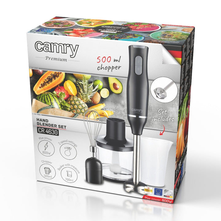 Camry håndblender, effekt 800 W, 2 hastigheder, piskeris, CR 4630